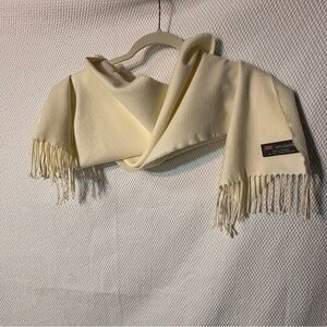 SCARF 100% Cashmere Scarf With Fringes Made In Scottland Soft and Warm Unbranded